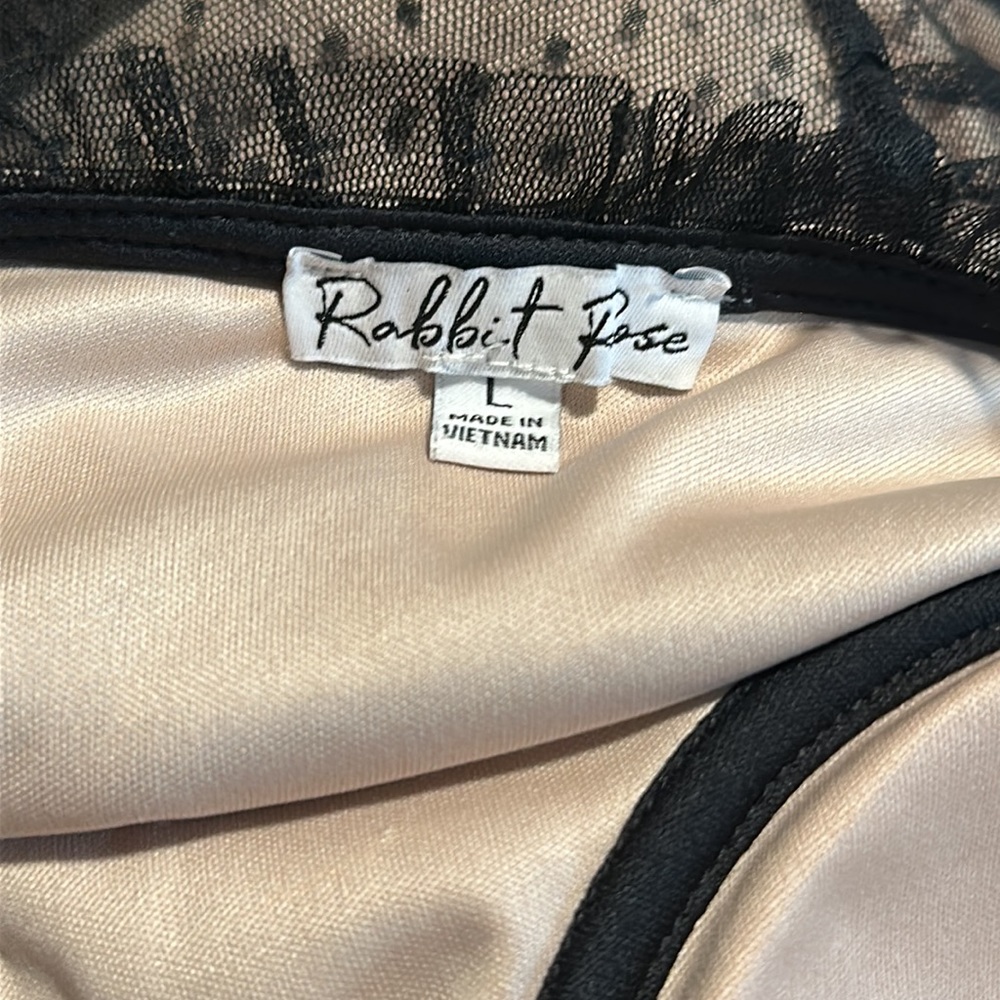 😊 NWT Rabbit Rose Lace Bodysuit - Picture 3 of 3